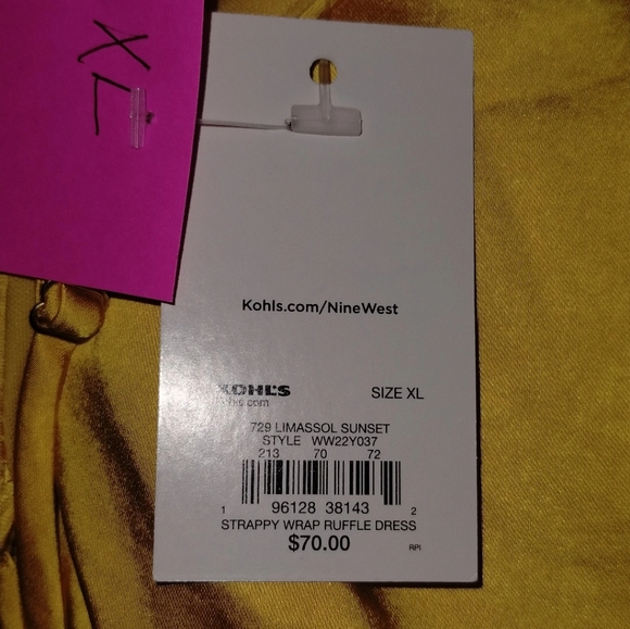 Satin wrap around dress - Picture 3 of 3